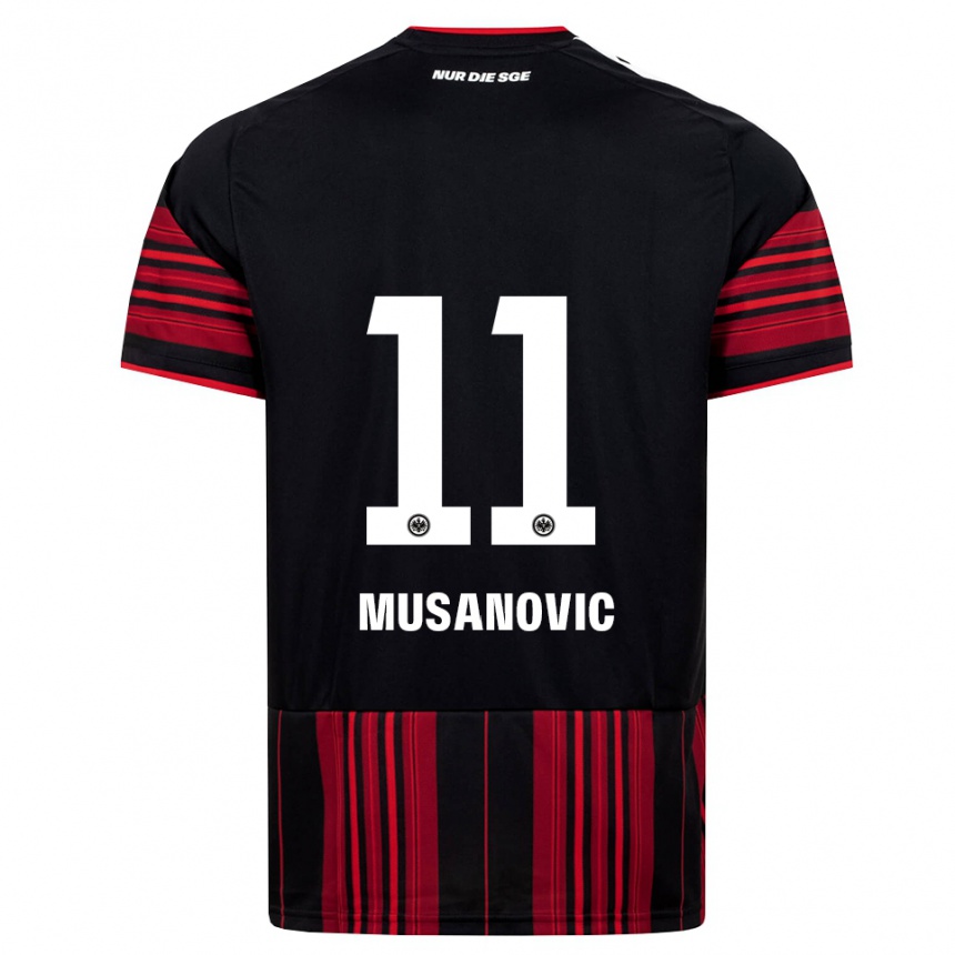 גברים כדורגל Haris Musanovic #11 שחור אדום לבן ג'רזי ביתית 2026/27