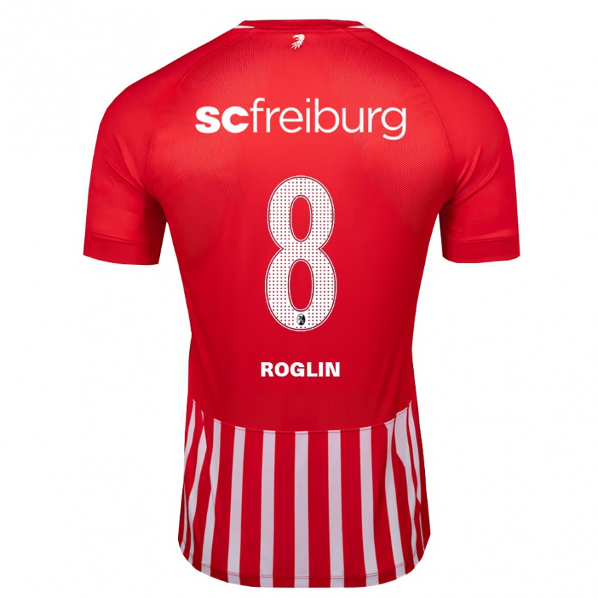 גברים כדורגל Richard Roglin #8 אדום לבן שחור ג'רזי ביתית 2026/27