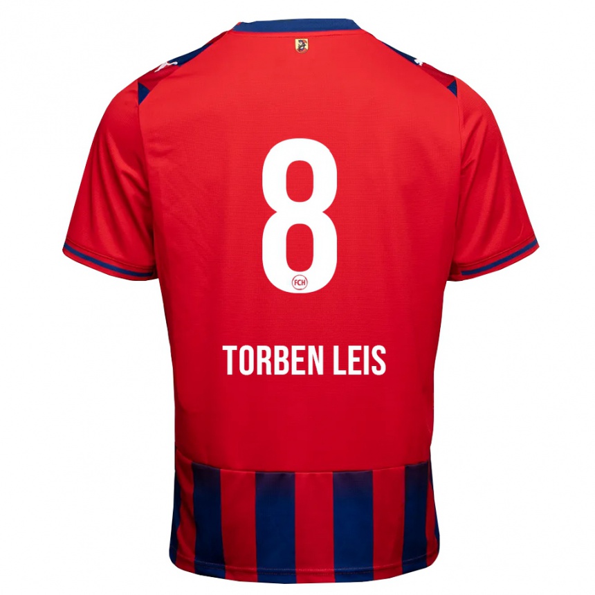 גברים כדורגל Torben Leis #8 כחול מלכותי לבן אדום ג'רזי ביתית 2026/27