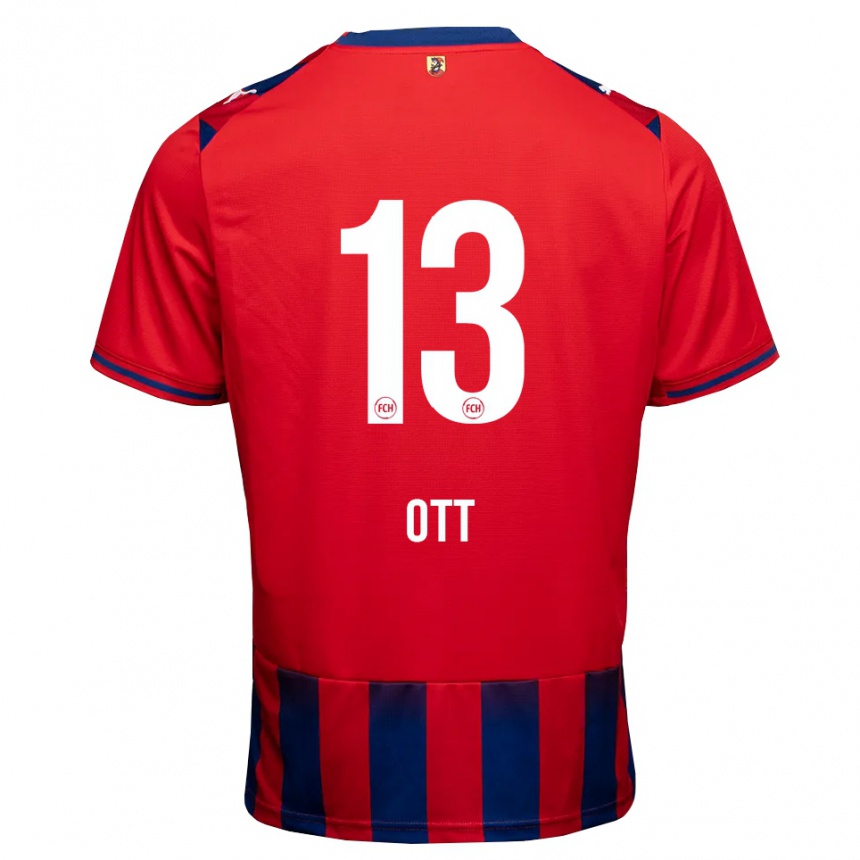 גברים כדורגל Jakob Ott #13 כחול מלכותי לבן אדום ג'רזי ביתית 2026/27