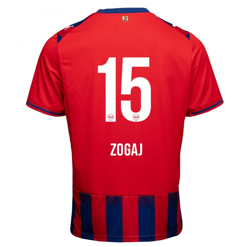 גברים כדורגל Nderim Zogaj #15 כחול מלכותי לבן אדום ג'רזי ביתית 2026/27