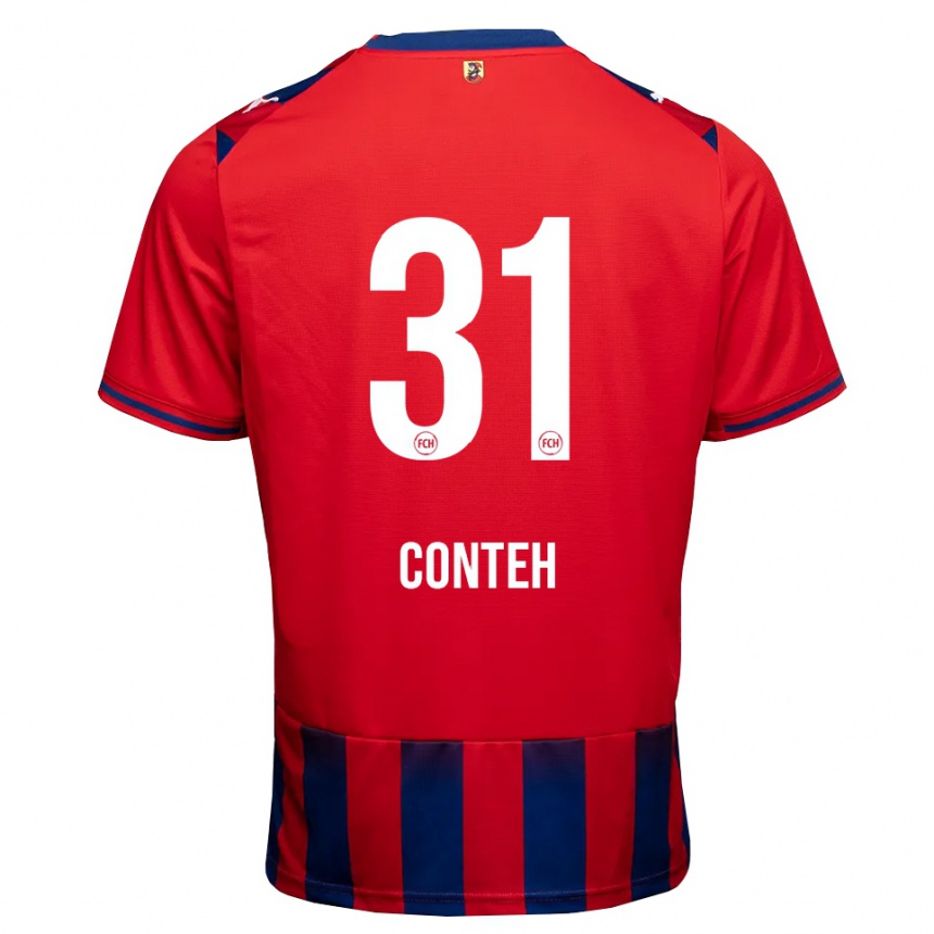 גברים כדורגל Sirlord Conteh #31 כחול מלכותי לבן אדום ג'רזי ביתית 2026/27