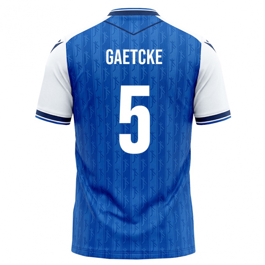 גברים כדורגל Magnus Gaetcke #5 כחול מלכותי לבן ג'רזי ביתית 2026/27