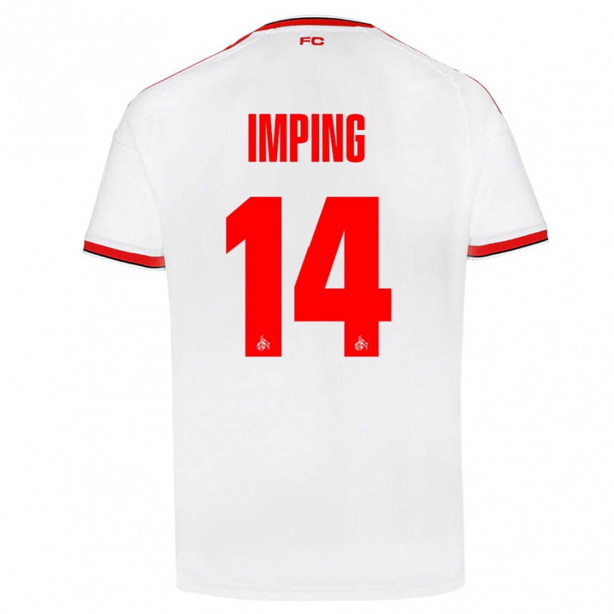 גברים כדורגל Carlotta Imping #14 לבן אדום שחור ג'רזי ביתית 2026/27