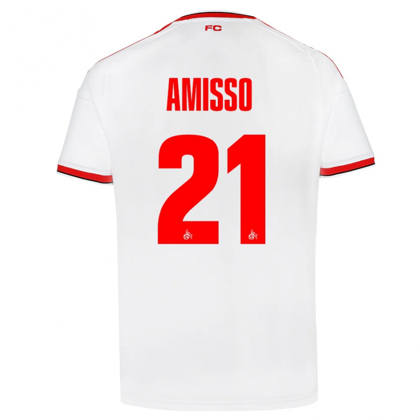 גברים כדורגל Gabriel Amisso #21 לבן אדום שחור ג'רזי ביתית 2026/27