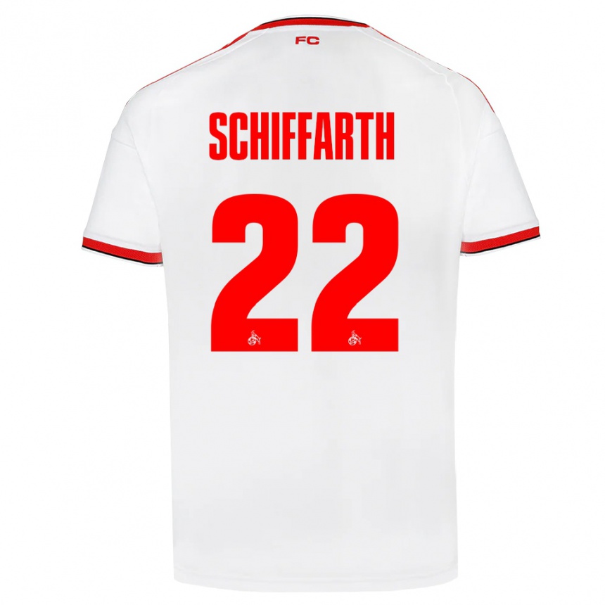 גברים כדורגל Julia Schiffarth #22 לבן אדום שחור ג'רזי ביתית 2026/27