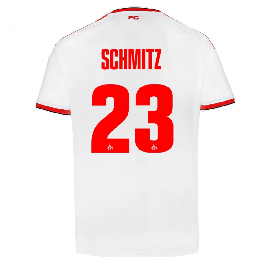 גברים כדורגל Timo Schmitz #23 לבן אדום שחור ג'רזי ביתית 2026/27