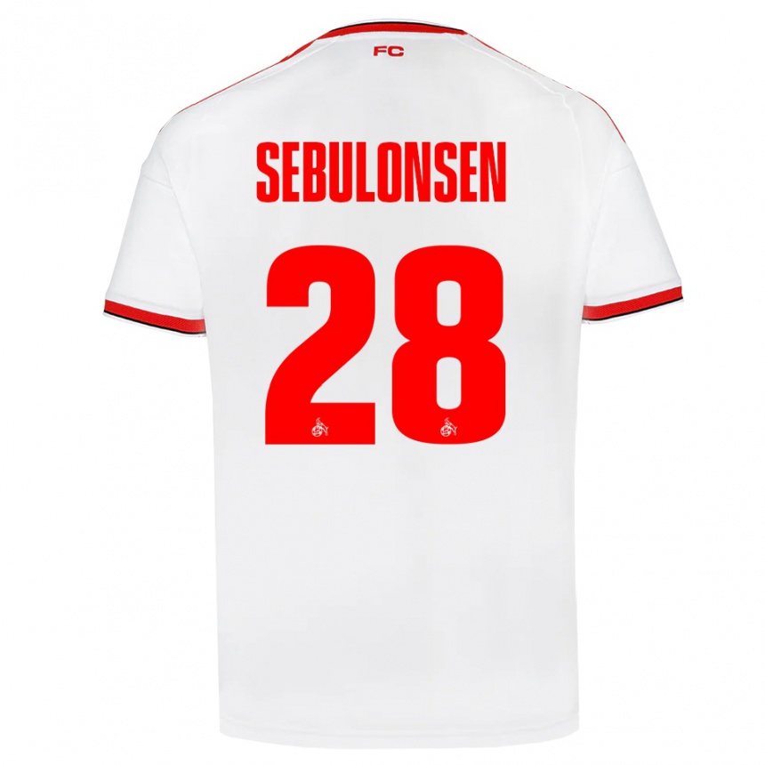 גברים כדורגל Sebastian Sebulonsen #28 לבן אדום שחור ג'רזי ביתית 2026/27