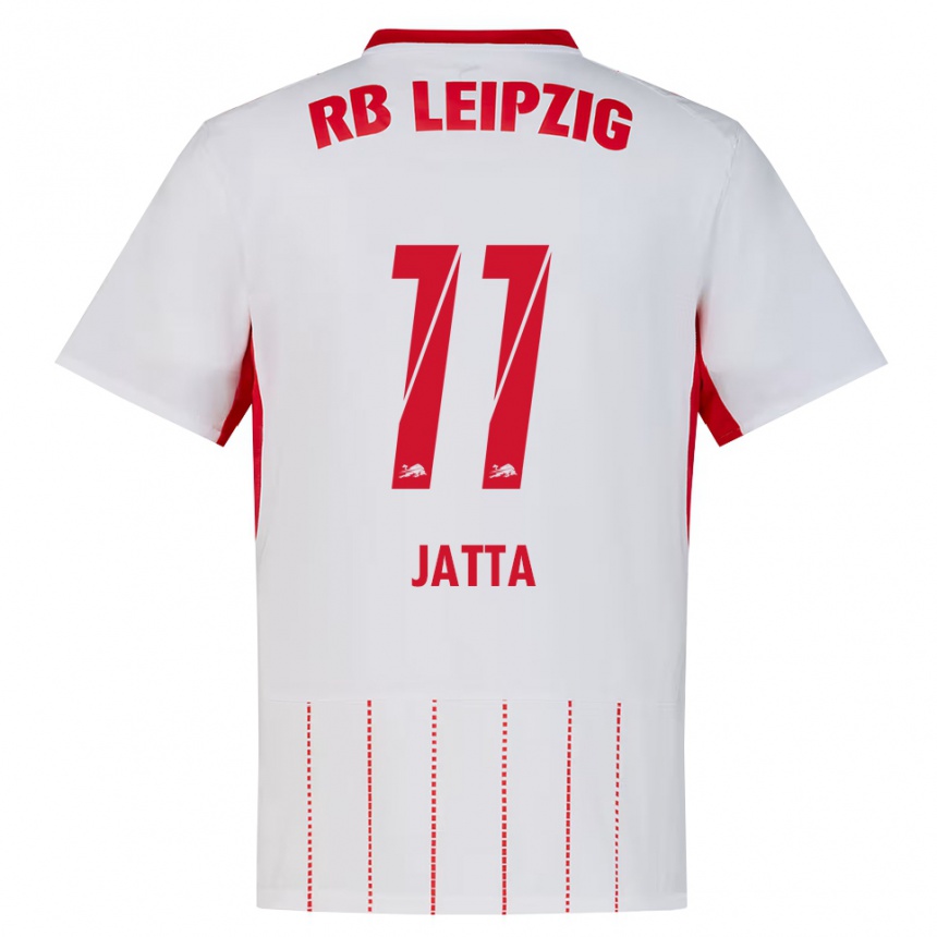 גברים כדורגל נוהא ג'טה #11 אדום לבן צהוב ג'רזי ביתית 2026/27