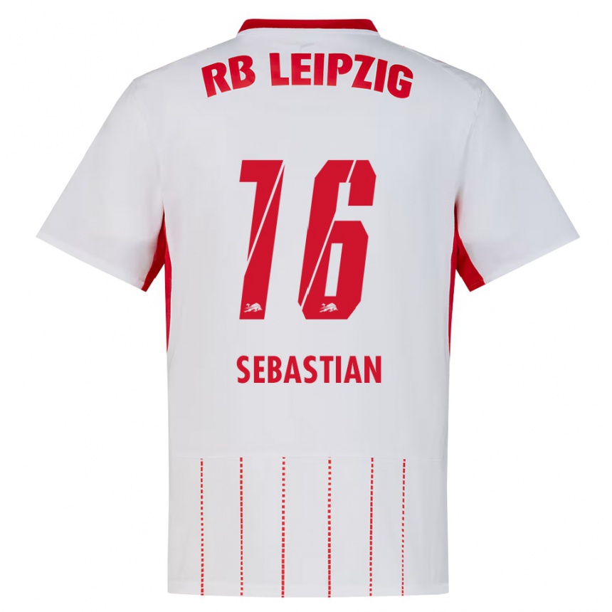 גברים כדורגל Jordy Sebastian #16 אדום לבן צהוב ג'רזי ביתית 2026/27 גברים כדורגל Jordy Sebastian #16 אדום לבן צהוב ג'רזי ביתית 2026/27