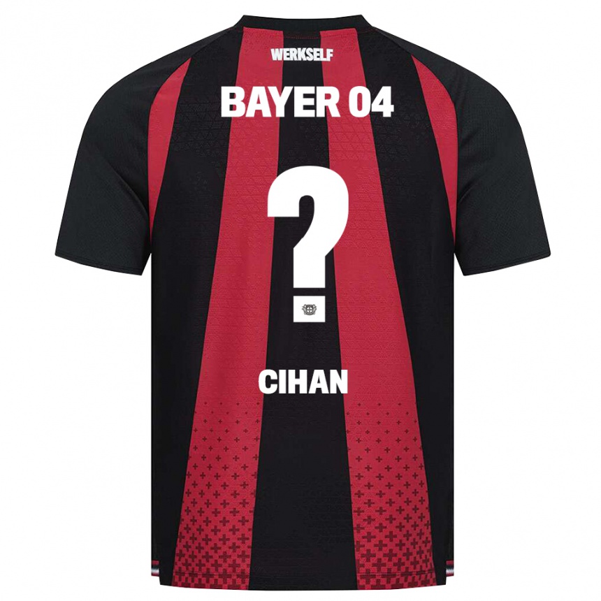 גברים כדורגל Selim Cihan #0 שחור לבן אדום ג'רזי ביתית 2026/27