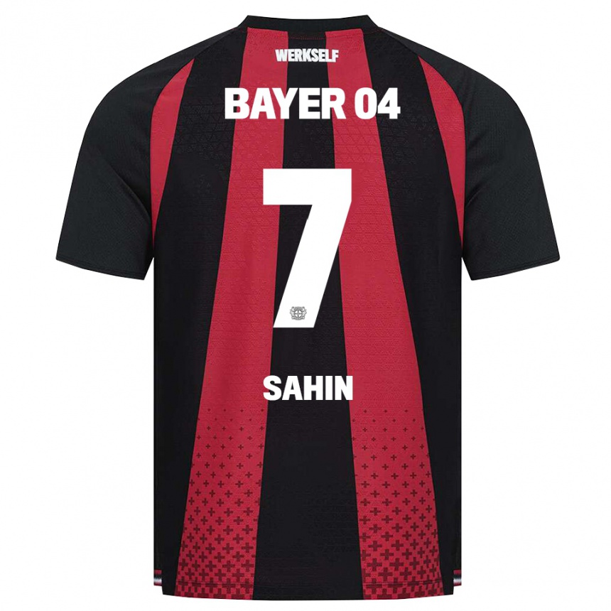 גברים כדורגל Batuhan Sahin #7 שחור לבן אדום ג'רזי ביתית 2026/27