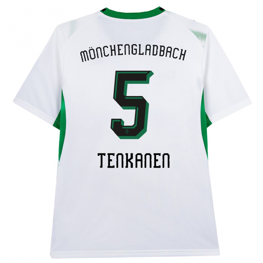 גברים כדורגל Luke Tenkanen #5 לבן שחור ירוק ג'רזי ביתית 2026/27