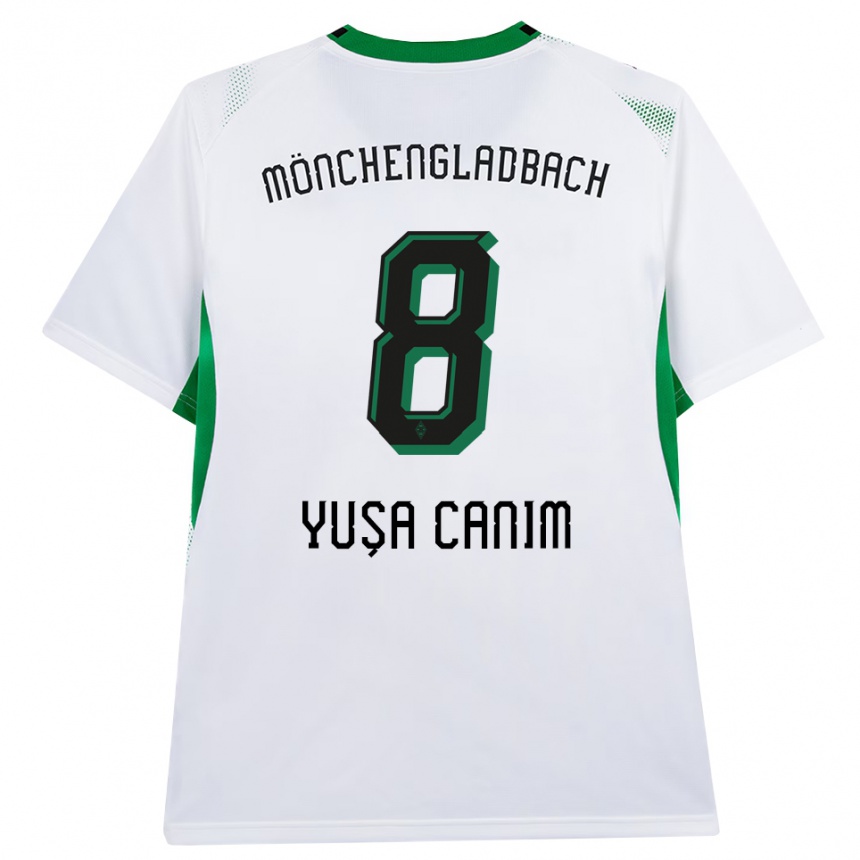 גברים כדורגל Salih Yuşa Canım #8 לבן שחור ירוק ג'רזי ביתית 2026/27