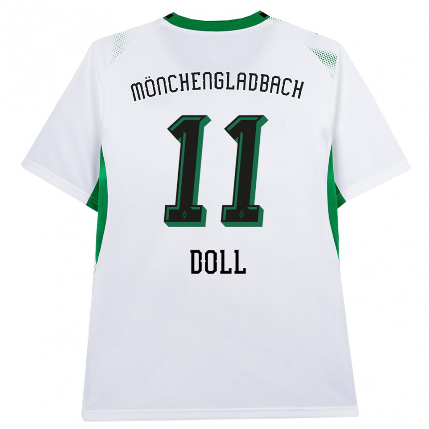 גברים כדורגל Leo Doll #11 לבן שחור ירוק ג'רזי ביתית 2026/27