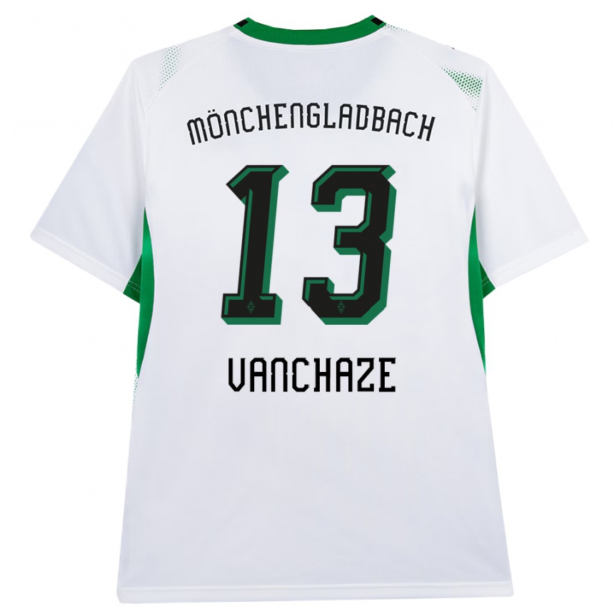 גברים כדורגל Charly Vanchaze #13 לבן שחור ירוק ג'רזי ביתית 2026/27