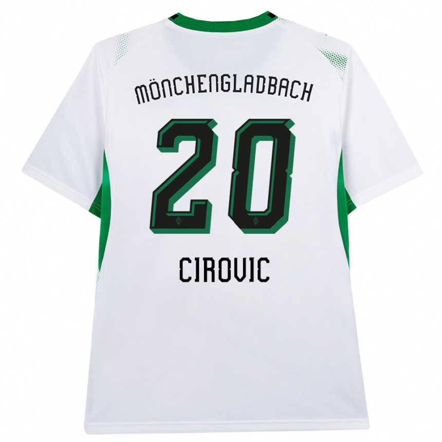 גברים כדורגל Filip Cirovic #20 לבן שחור ירוק ג'רזי ביתית 2026/27