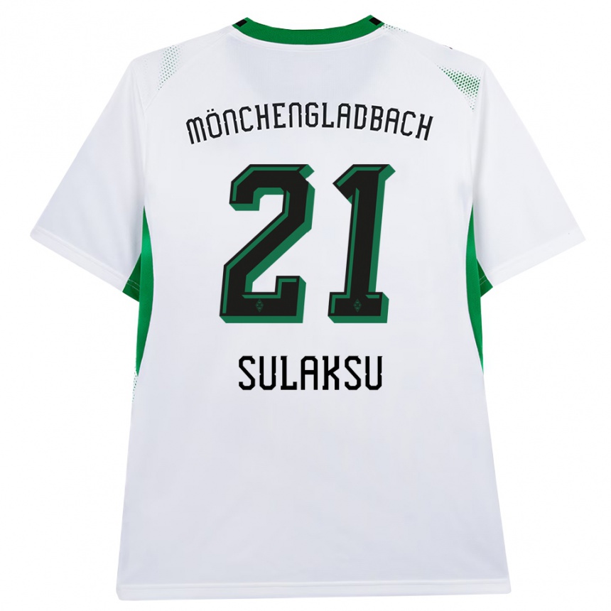 גברים כדורגל Ozan Sulaksu #21 לבן שחור ירוק ג'רזי ביתית 2026/27