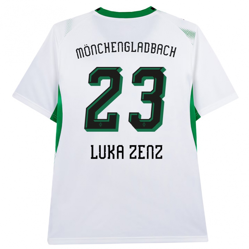 גברים כדורגל Paul Luka Zenz #23 לבן שחור ירוק ג'רזי ביתית 2026/27