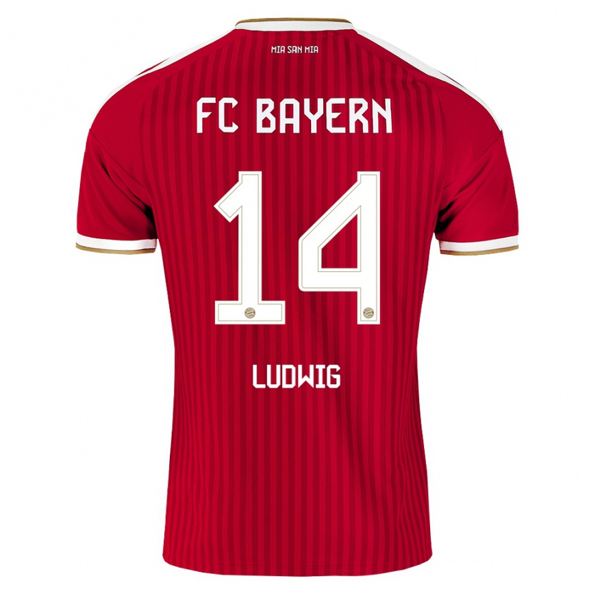 גברים כדורגל Linus Ludwig #14 אדום לבן כחול ג'רזי ביתית 2026/27 גברים כדורגל Linus Ludwig #14 אדום לבן כחול ג'רזי ביתית 2026/27