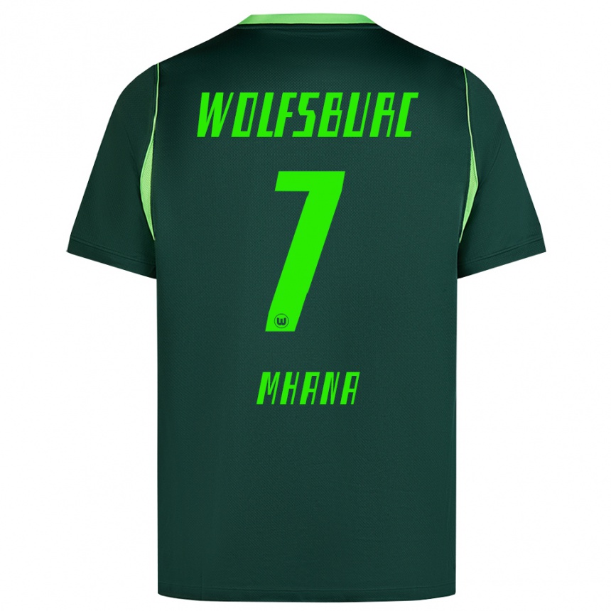 גברים כדורגל Younes Mhana #7 ירוק כהה לבן ג'רזי ביתית 2026/27