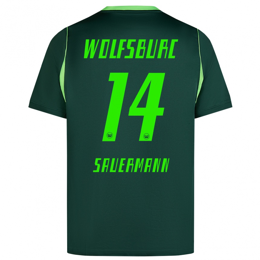 גברים כדורגל Carlos Sauermann #14 ירוק כהה לבן ג'רזי ביתית 2026/27