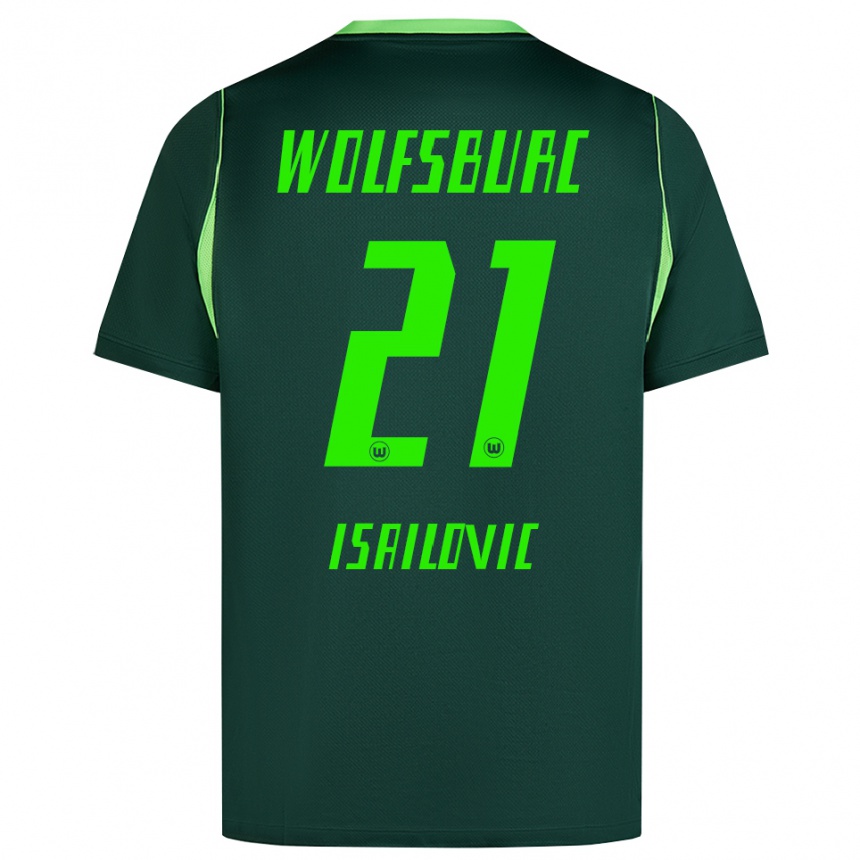 גברים כדורגל Nikola Isailovic #21 ירוק כהה לבן ג'רזי ביתית 2026/27