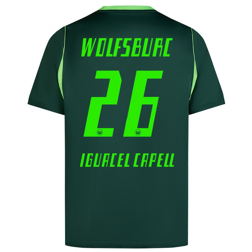 גברים כדורגל Diego Iguacel Capell #26 ירוק כהה לבן ג'רזי ביתית 2026/27