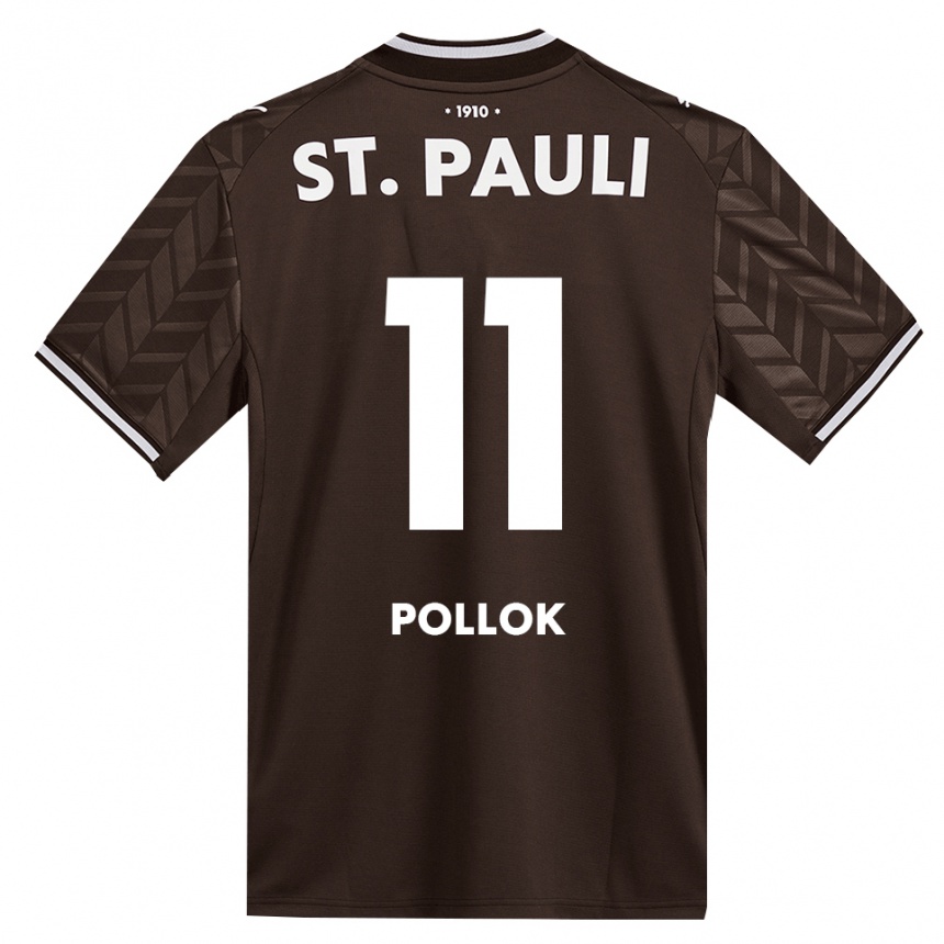 גברים כדורגל Jakob Pollok #11 קפה לבן ג'רזי ביתית 2026/27