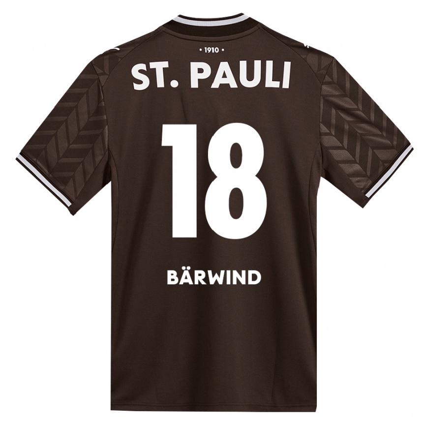 גברים כדורגל Jonas Bärwind #18 קפה לבן ג'רזי ביתית 2026/27