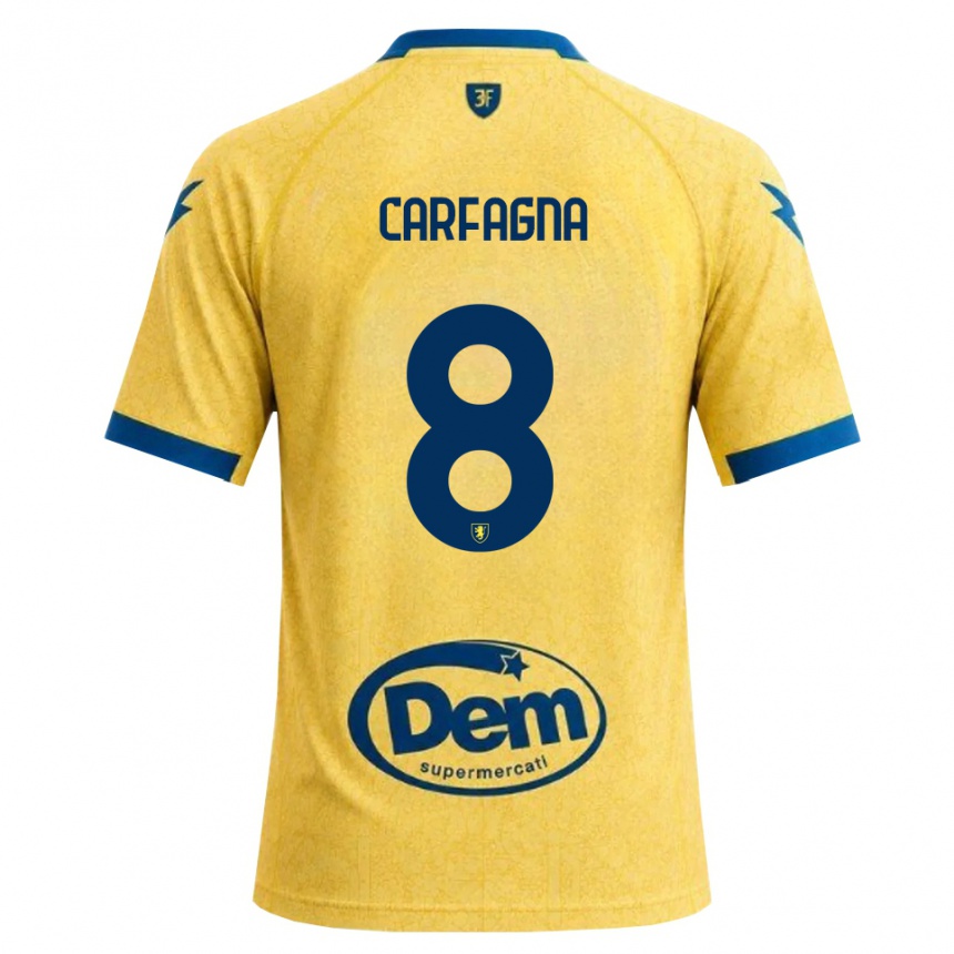 גברים כדורגל Matteo Carfagna #8 חאקי שחור כחול ג'רזי ביתית 2026/27