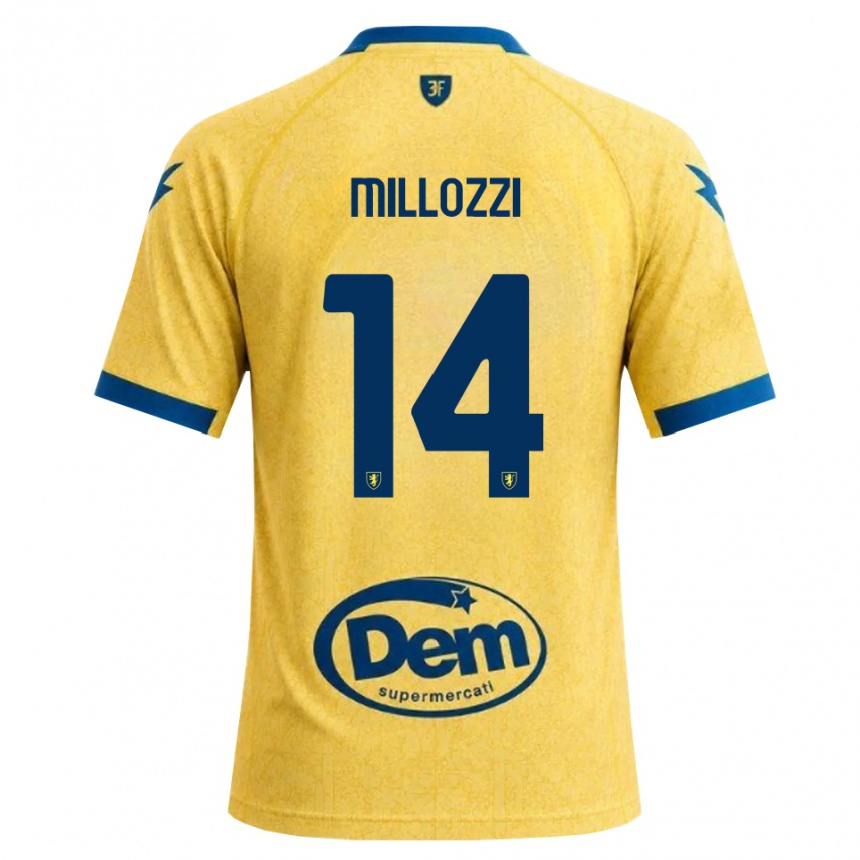 גברים כדורגל Francesco Millozzi #14 חאקי שחור כחול ג'רזי ביתית 2026/27