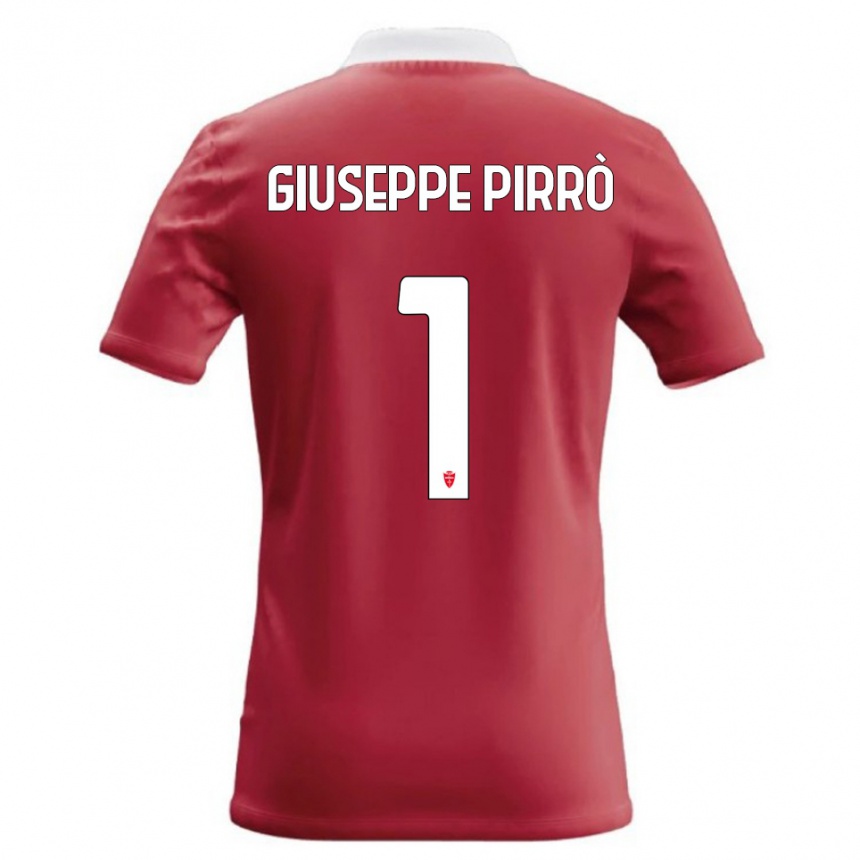 גברים כדורגל Marco Giuseppe Pirrò #1 אדום לבן ג'רזי ביתית 2026/27