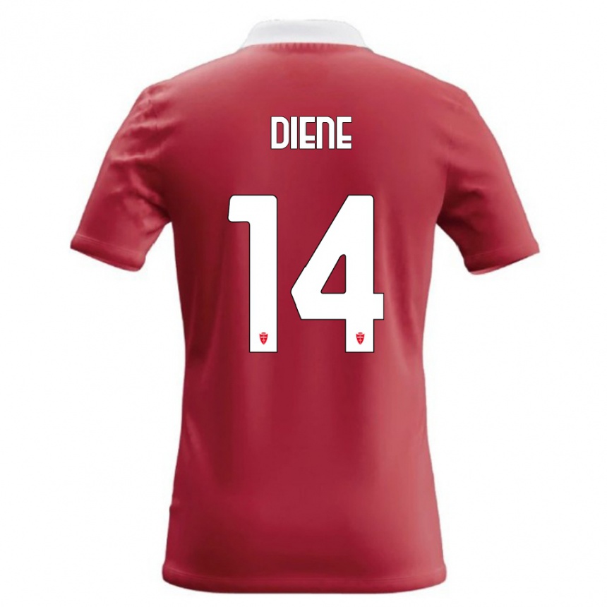 גברים כדורגל Abdou Diene #14 אדום לבן ג'רזי ביתית 2026/27