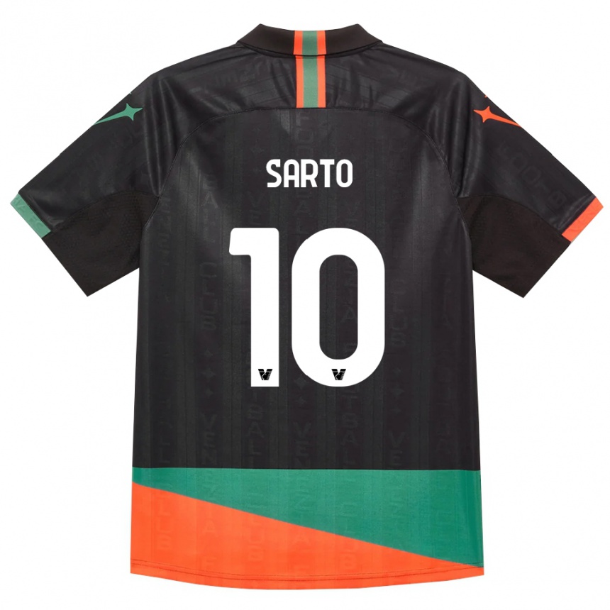 גברים כדורגל Gabriel Sarto #10 שחור כתום ירוק ג'רזי ביתית 2026/27