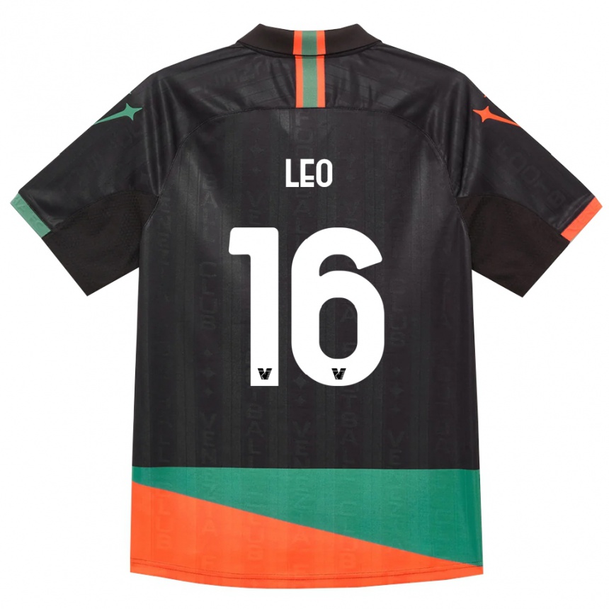גברים כדורגל Andrea Leo #16 שחור כתום ירוק ג'רזי ביתית 2026/27