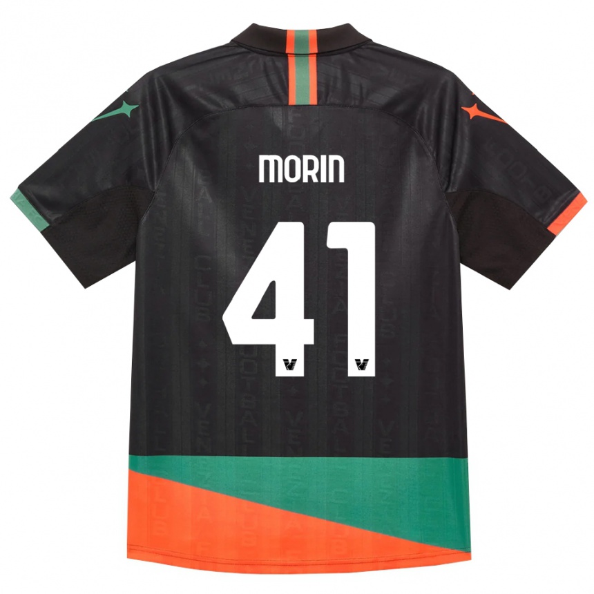גברים כדורגל Elena Morin #41 שחור כתום ירוק ג'רזי ביתית 2026/27