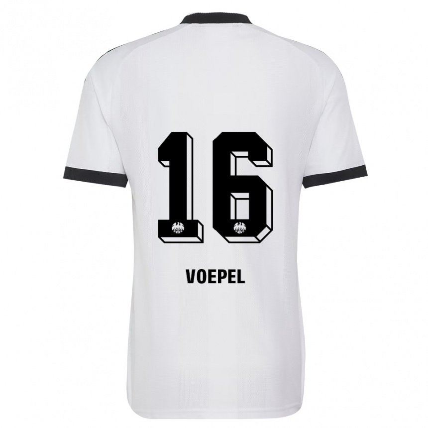 גברים כדורגל לוקאס וואפל #16 שחור לבן הרחק ג'רזי 2026/27