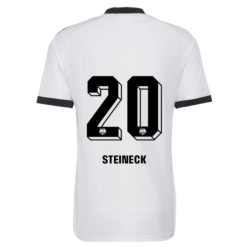 גברים כדורגל David Steineck #20 שחור לבן הרחק ג'רזי 2026/27