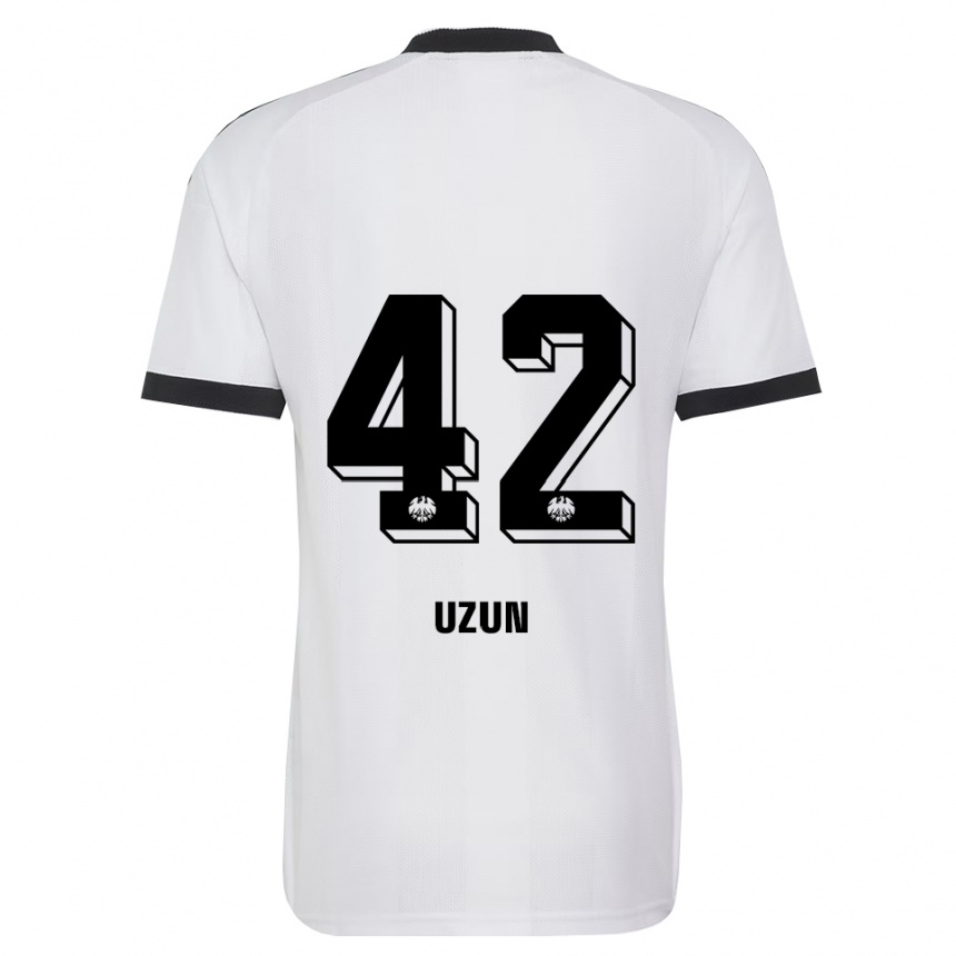 גברים כדורגל קן אוזון #42 שחור לבן הרחק ג'רזי 2026/27