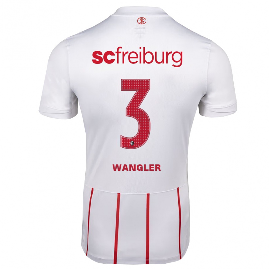 גברים כדורגל Tim Wangler #3 לבן אדום צהוב הרחק ג'רזי 2026/27