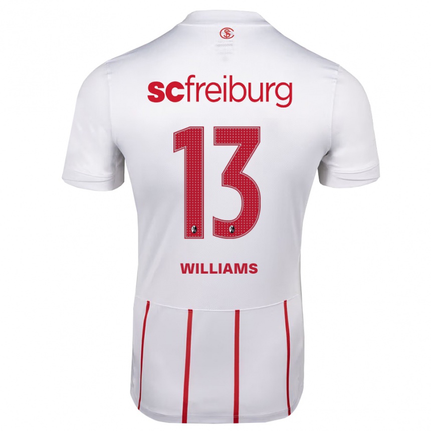 גברים כדורגל Daniel Williams #13 לבן אדום צהוב הרחק ג'רזי 2026/27