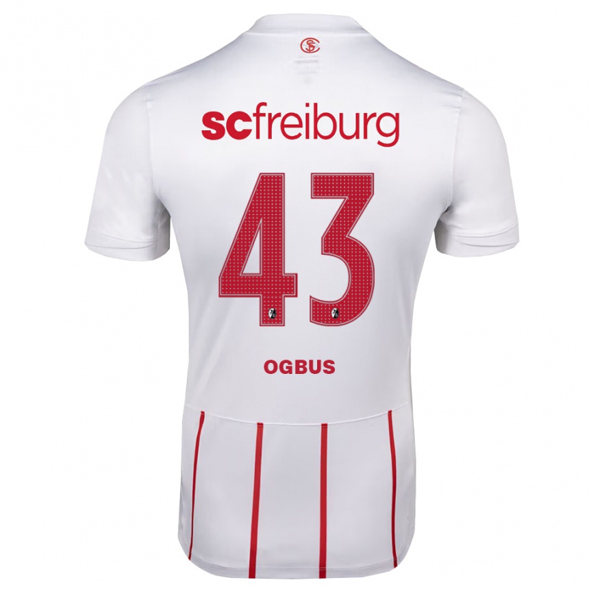 גברים כדורגל Bruno Ogbus #43 לבן אדום צהוב הרחק ג'רזי 2026/27