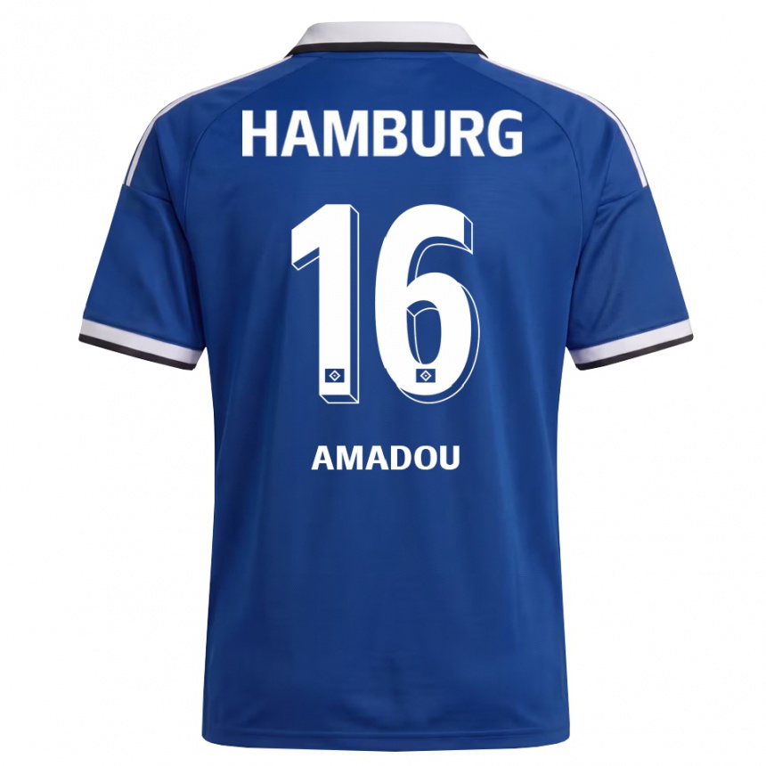 גברים כדורגל Radin Amadou #16 לבן כחול הרחק ג'רזי 2026/27