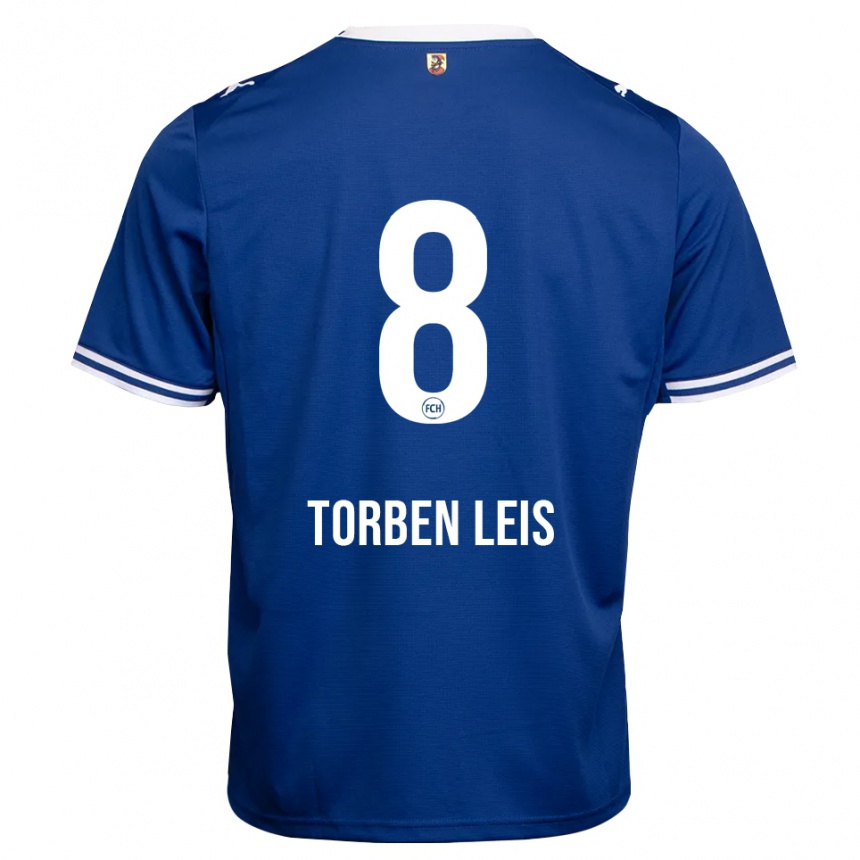גברים כדורגל Torben Leis #8 כחול מלכותי לבן הרחק ג'רזי 2026/27
