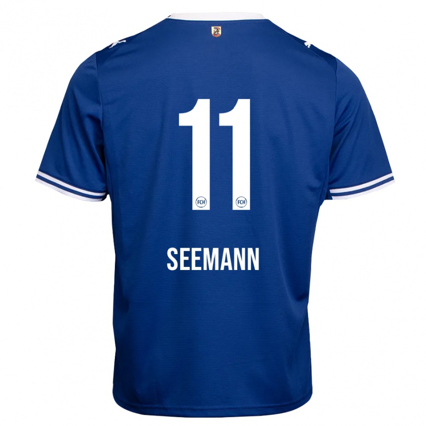 גברים כדורגל Maria Seemann #11 כחול מלכותי לבן הרחק ג'רזי 2026/27