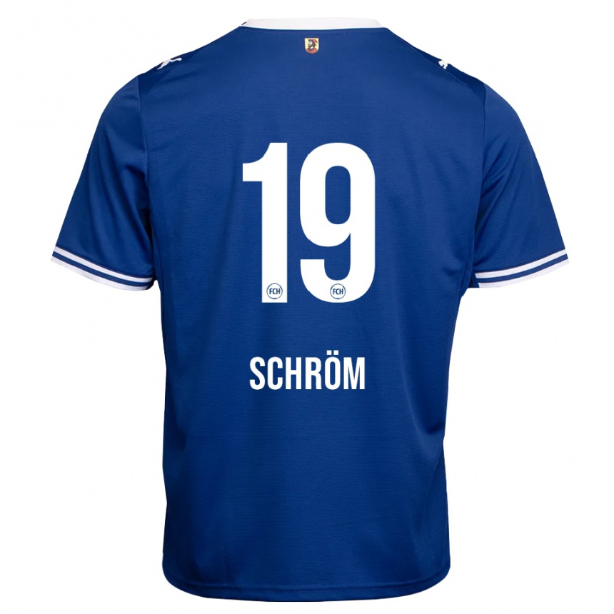 גברים כדורגל Aline Schröm #19 כחול מלכותי לבן הרחק ג'רזי 2026/27
