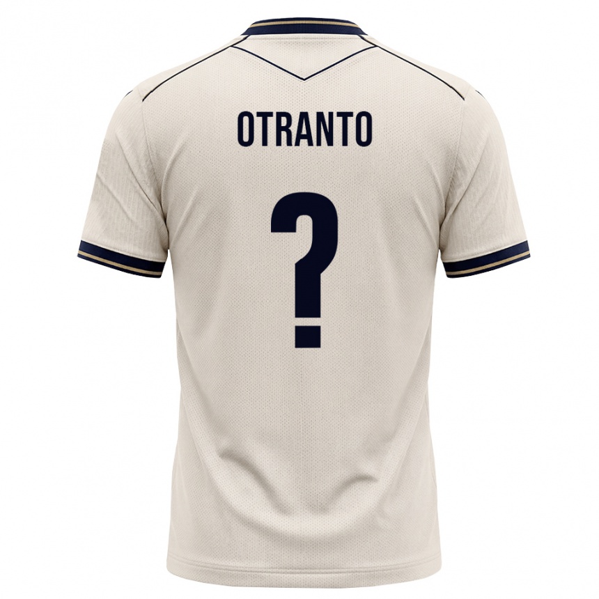 גברים כדורגל Clemente Otranto #0 לבן מבריק כחול דיו הרחק ג'רזי 2026/27