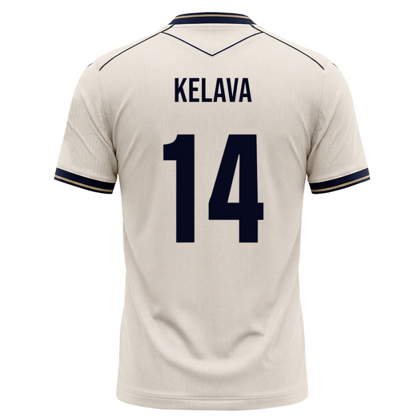 גברים כדורגל Luka Kelava #14 לבן מבריק כחול דיו הרחק ג'רזי 2026/27