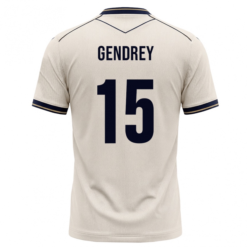 גברים כדורגל Valentin Gendrey #15 לבן מבריק כחול דיו הרחק ג'רזי 2026/27